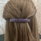 Shiny Purple Large French Barrette, 80mm