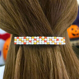 Candy Corn Inspired French Barrette, 80mm