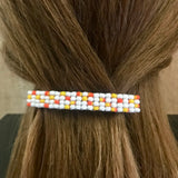 Candy Corn Inspired French Barrette, 80mm