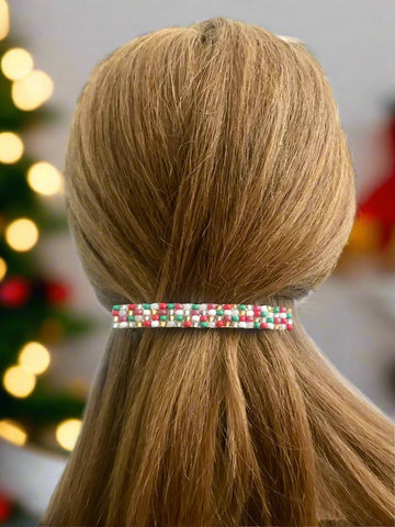 Holiday Mix Large French Barrette, 90mm