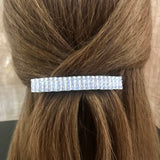 Crystal Color Rainbow Sheen French Barrette, 80mm