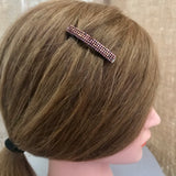 Dark Bronze Color Small French Style Barrettes, 50mm