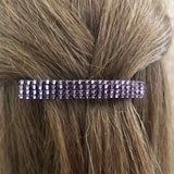 Shiny Purple Large French Barrette, 80mm