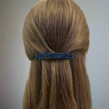 Metallic AB Large French Barrette, 80mm, Long Hair, Sturdy