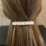 Candy Corn Inspired French Barrette, 80mm