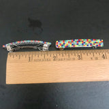 Rainbow Color Small French Style Barrettes, 50mm