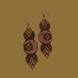 Fall Inspired Long Lunar Statement Earrings