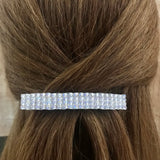 Crystal Color Rainbow Sheen French Barrette, 80mm