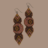 Fall Inspired Long Lunar Statement Earrings