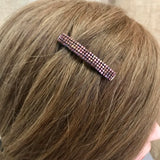 Dark Bronze Color Small French Style Barrettes, 50mm