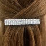 Crystal Color Rainbow Sheen French Barrette, 80mm