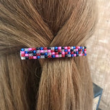 Vibrant Beaded Authentic French Barrette For Long Hair