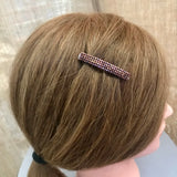 Dark Bronze Color Small French Style Barrettes, 50mm