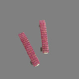 Bubble Gum Color MINI French Style Barrettes, 40mm, Set of Two