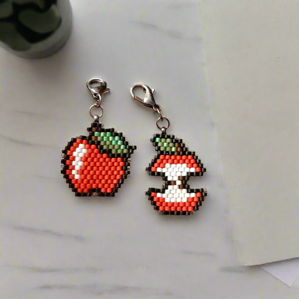 Apple Charms On Lobster Clasps