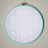 Light Blue And White Earring Hanger And Wall Decor